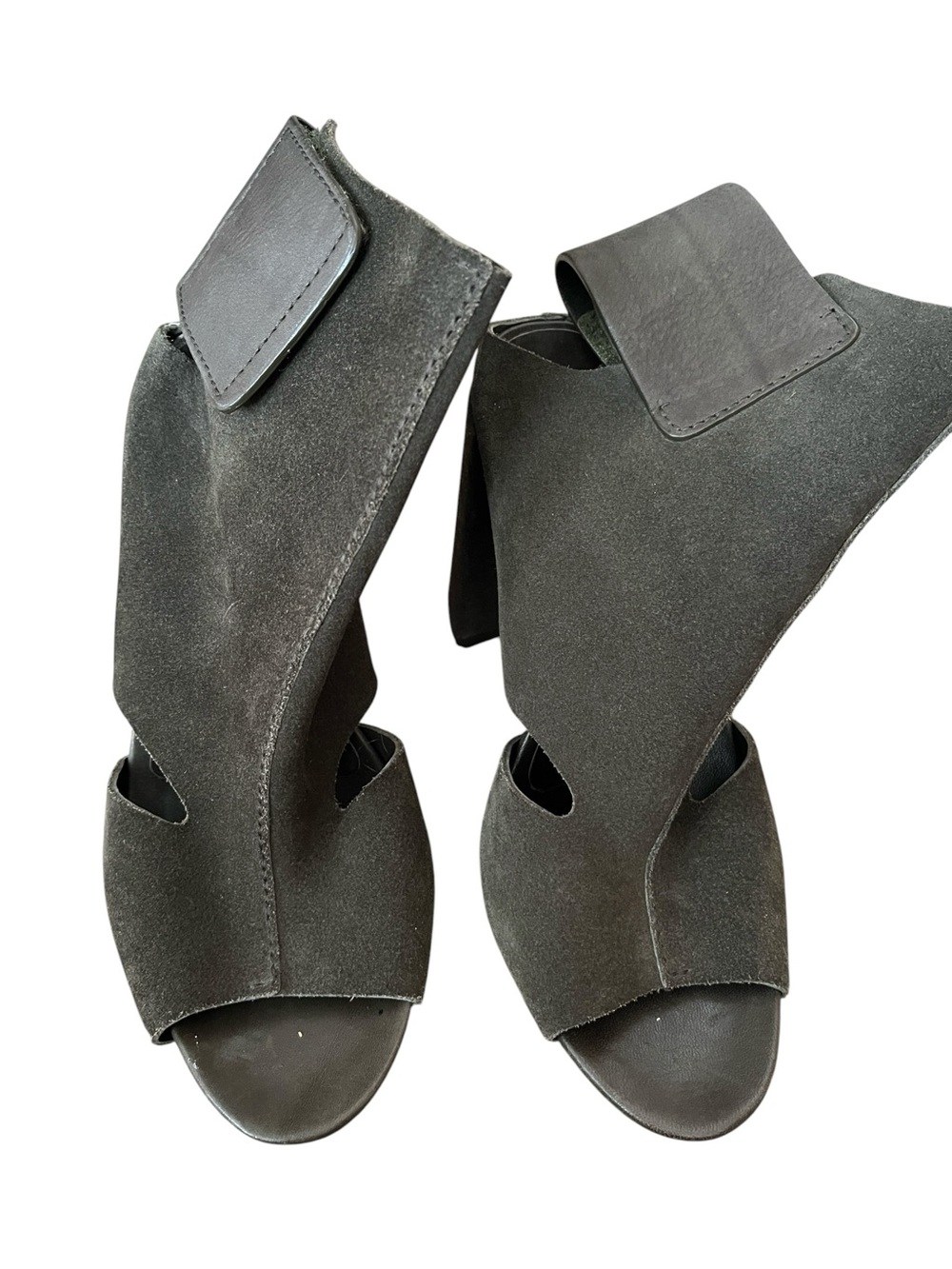 Pedro Garcia Yeca Olive Slip-Shaft Ankle Bootie Size 8